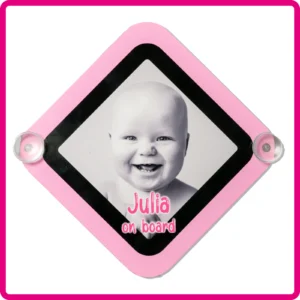 Autoschild mit Saugnäpfen (Baby an board)